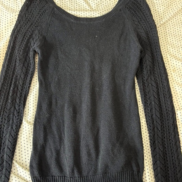 Roxy Black Crew Neck Sweater - Picture 1 of 1